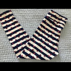 NEW LuLaRoe Leggings TC Tall Curvy Americana Stars